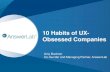 10 Habits of Customer-Obsessed Companies
