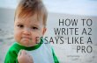 How to write a2 essays like a pro