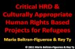 2011 Critical Hrd & Culturally Appropriate Human Rights Based Refugee Services
