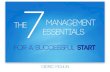 The 7 Management Essentials for a Successful Start