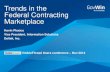 Trends in the Federal Contracting Marketplace - VisibleThread Users Conference 2014 Keynote