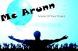 EMCEE Arunn Show Profile(Bangalore-Bengaluru)