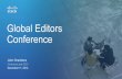 Global Editors Conference: Executive Session with John Chambers