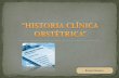 Historia clínica obstétrica