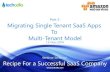 Webinar Series Part 2 -Recipe for a Successful SaaS Company -  Migrating Single Tenant SaaS Apps To Multi Tenant Model
