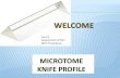 Microtome knife profile