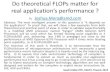 Do Theoretical Flo Ps Matter For Real Application’S Performance Kaust 2012