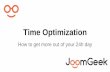 Freelancers, Time To Optimize Your Time