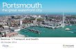 Portsmouth transport and health seminar, October 2014