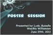 Poster Session June 29,2011