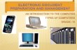 Electronic Document Preparation and Management