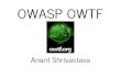 OWASP Bangalore : OWTF demo : 13 Dec 2014