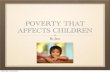 Affects from poverty on children