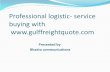 Professional logistic service buying