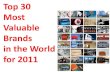 Top 30 Most Valuable Brands in 2011
