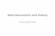 Macroeconomics and history