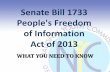 Senate bill 1733 salient points