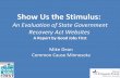 Show Us the Stimulus: An Evaluation of Minnesota's Recovery Act Websites