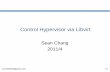Control hypervisor via libvirt
