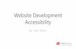 Website development accessibility