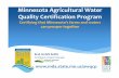 Minnesota Agriculture Water Quality Certification Program