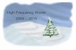 High Frequency Words Winter Slide Show