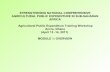 Agriculture Public Expenditure Workshop Module 1