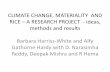 1313- CLIMATE CHANGE, MATERIALITY  AND RICE – A RESEARCH PROJECT