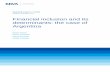 Financial inclusion and its determinants: the Argentine case