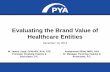 Evaluating the Brand Value of Healthcare Entities