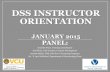 Dss instructor orientation jan15