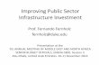 Improving Public Sector Infrastructure Investment by Fernando Fernholz