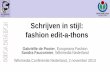 Schrijven in stijl: fashion edit-a-thons