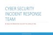 8 Ocak 2015 SOME Etkinligi - BGA Cyber Security Incident Response Team