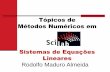 Cálculo numérico   aula 04 - resolução de sistemas de equações lineares - métodos diretos