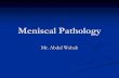 Meniscal pathology