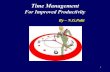 Time management for Improved Productivity