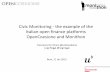 Civic Monitoring - the example of the Italian open finance platforms OpenCoesione and Monithon