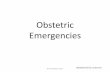 Obstetric emergencies part 1