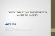 eCompliance, Chris Ferguson_The Business Value of Safety (ROI)