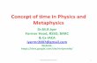 Concept of time in physics and metaphysics rev 3