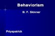 skinner behaviourism