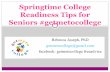 2015 Springtime College Readiness Tips for Seniors