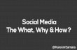 Social media: What, Why & How