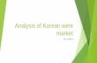 Analysis of korean wine market