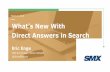 What’s New With Direct Answers In Search