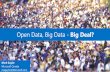 Open Data Big Data Big Deal - MISA BC 2014