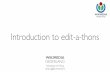 Introduction to edit-a-thons