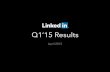 LinkedIn Q1 2015 Earnings Call
