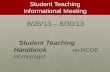 Student Teaching Informational Meeting